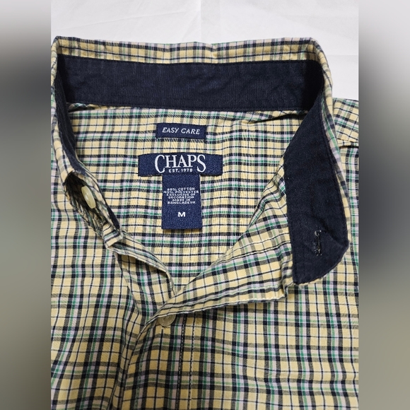 Chaps Long Sleeve Easy Care Button Up Shirt Size M #M-62 - Picture 11 of 12